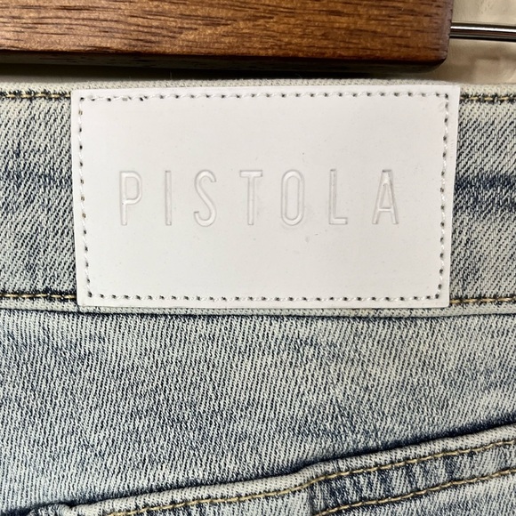 Pistola High Rise Exposed Front Button Up Slightly Distressed Skinny Jean 26 - Picture 7 of 11